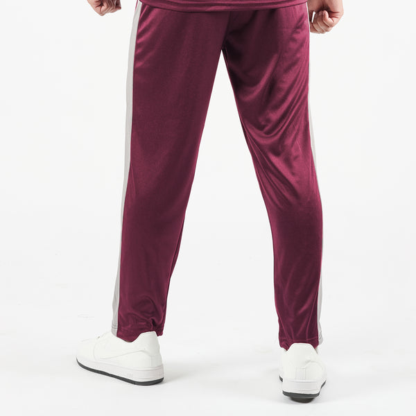 Maroon with Silver Panel Bottoms