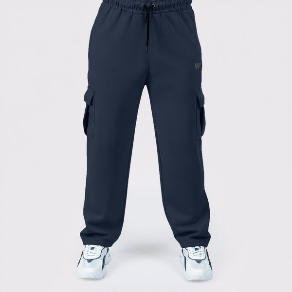 Pure cotton Navy Blue Cargro Trouser