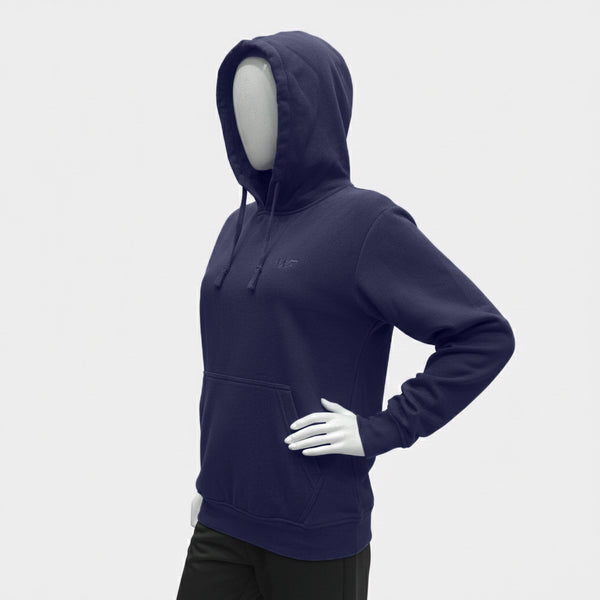 Unisex Round Neck Navy Blue Hoodie