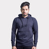 Unisex Round Neck Navy Blue Hoodie