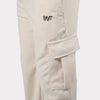 Pure Cotton Off White Cargo Trouser