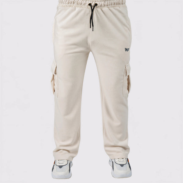 Pure Cotton Off White Cargo Trouser