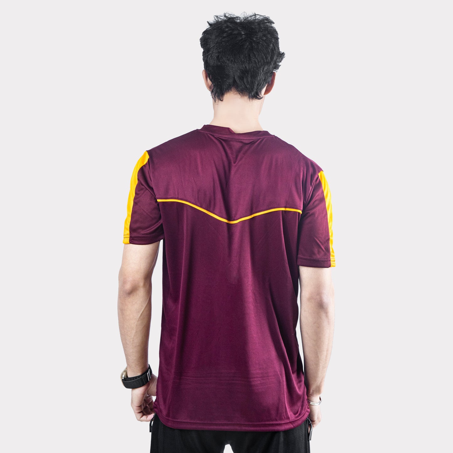 Maroon & Yellow Front Wave