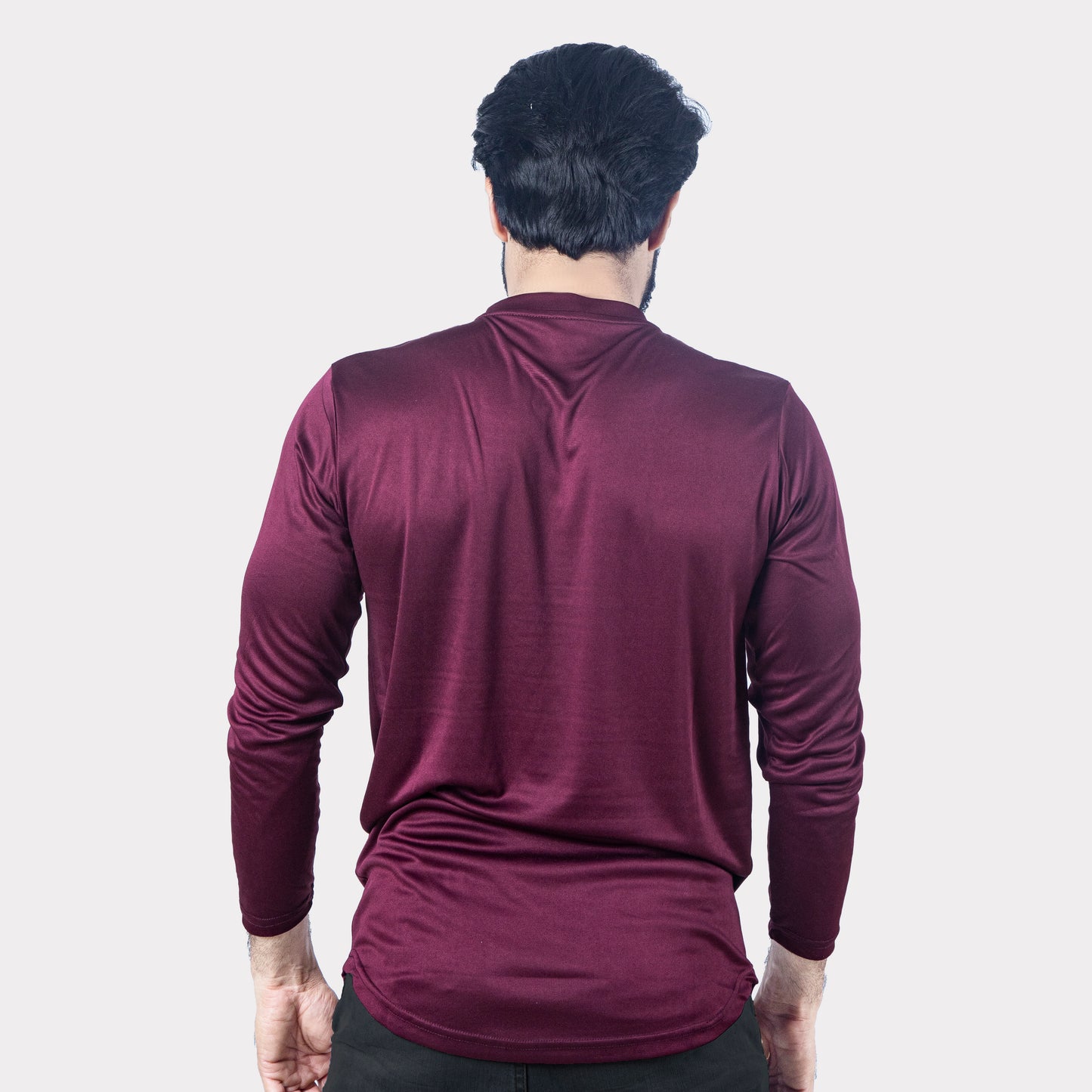 Maroon Quick Dry Full Sleeves T-Shirt