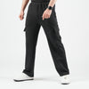 Winter Black Wide Leg Cargo Trouser