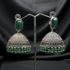 Green Stone Traditional Jhumkas