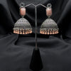 Peach Pink Stone Traditonal Jhumkas