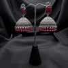 Maroon Stone Traditional Jhumkas