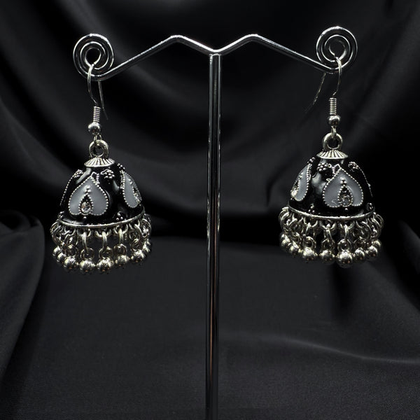 Oxidized Black Bell Jhumki