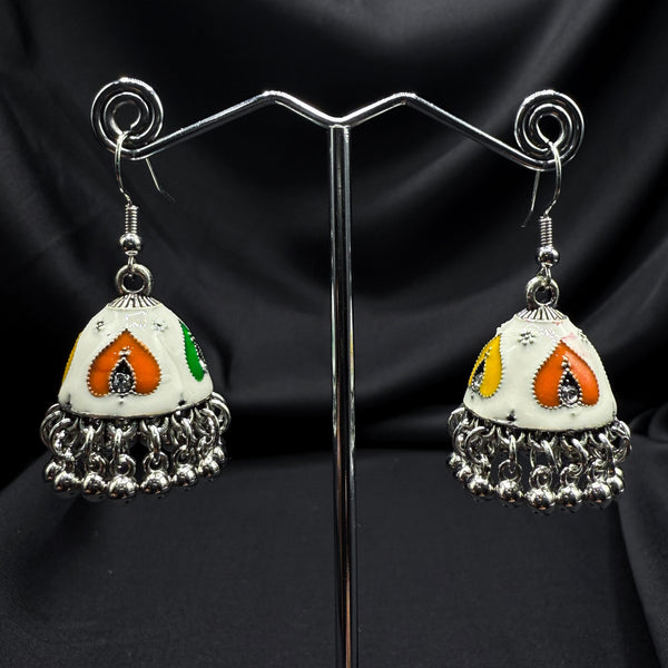 Oxidized Multi Bell jhumki