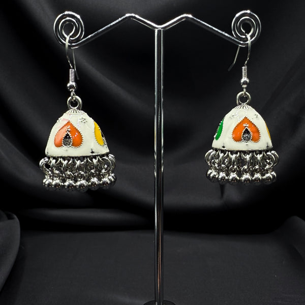 Oxidized Multi Bell jhumki