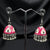 Oxidized Pink Bell Jhumki