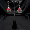 Oxidized Maroon Bell Jhumki
