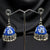 Oxidized Blue Bell Jhumki