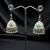 oxidized Coral Sky Bell Jhumki