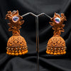 Handcrafted Amber Jhumkas