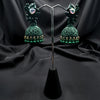 Handcrafted Teal Jhumkas