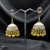 White Enamal Jhumka