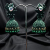 Handcrafted Teal Jhumkas
