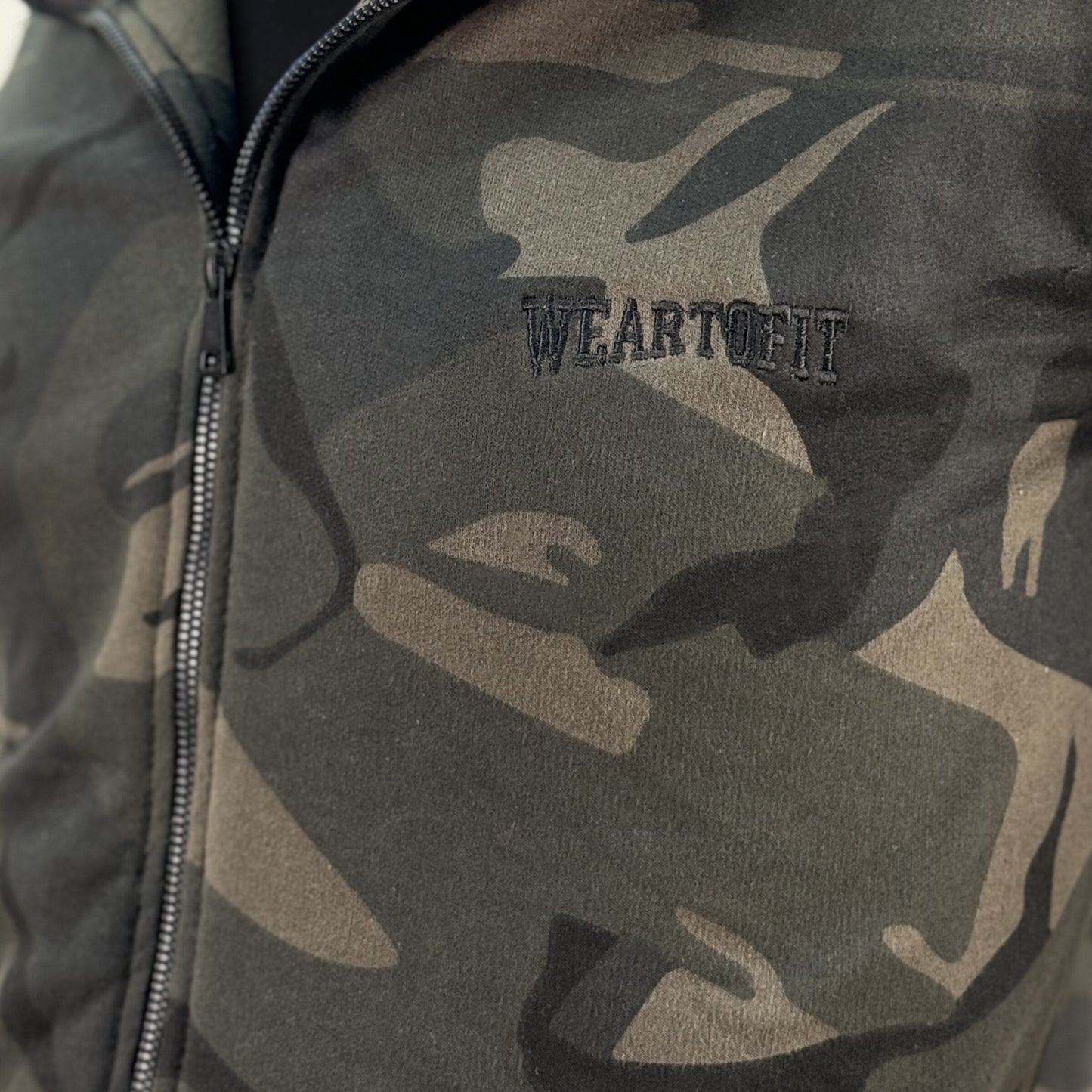 Unisex Camo Full Zipper