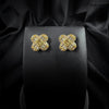 Gold Plated Leaf Clover Studs