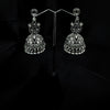 Silver Jhumka Earings With Bell Shaped