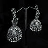 Silver Jhumka Earings With Bell Shaped