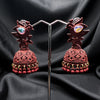 Handcrafted Maroonish Jhumkas