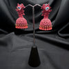 Handcrafted Floren Pink Jhumkas