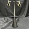 Gold Plated Necklace Set With Black Stones