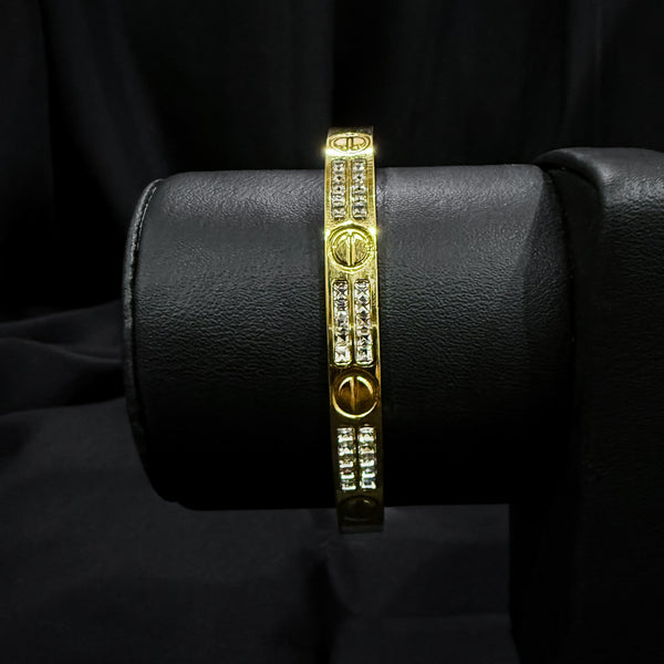 Stainless Steel Screw Bangle