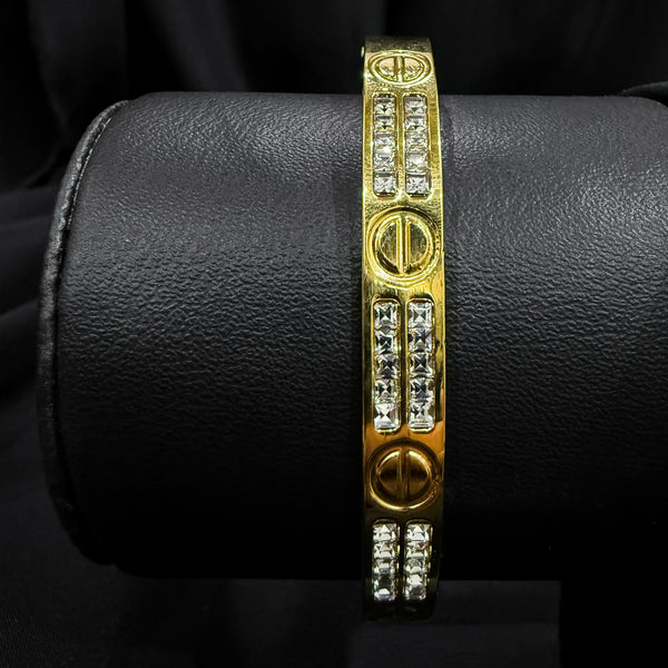 Stainless Steel Screw Bangle