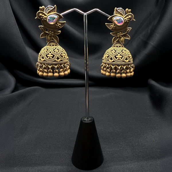Handcrafted Golden Jhumkas
