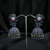 Handcrafted Grey Jhumkas