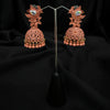 Handcrafted Peach Jhumkas