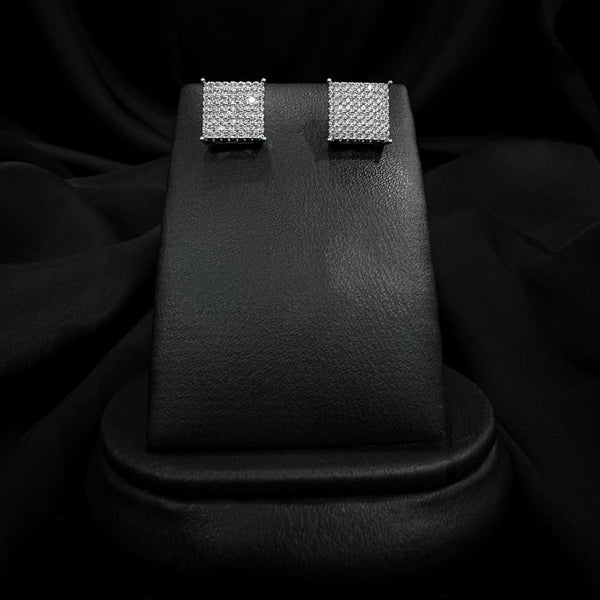 Sqaure Micro Pave Studs