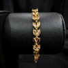 Gold Tone Leaf Bracelet