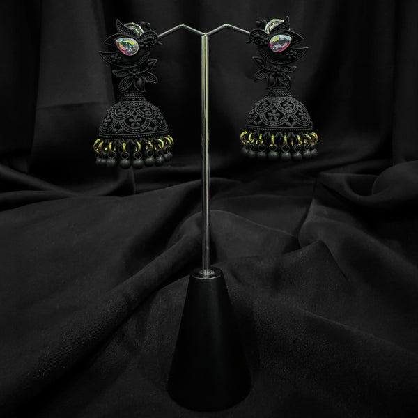 Handcrafted Black Jhumkas
