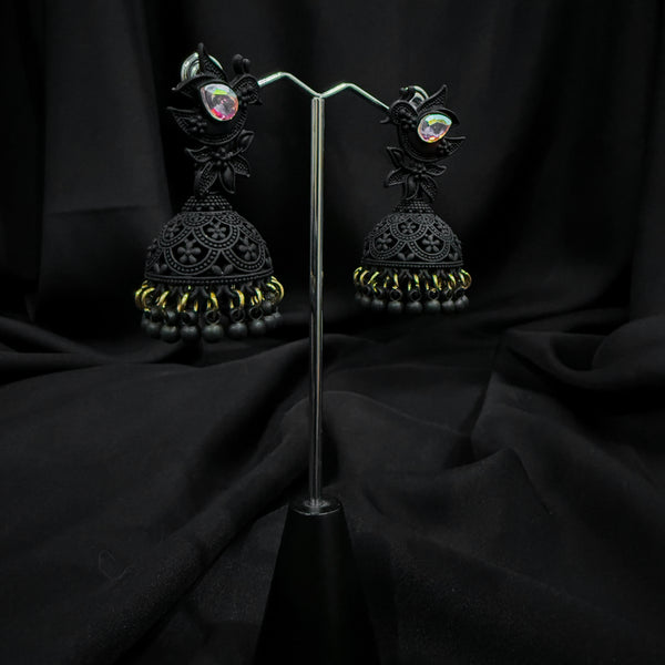 Handcrafted Black Jhumkas
