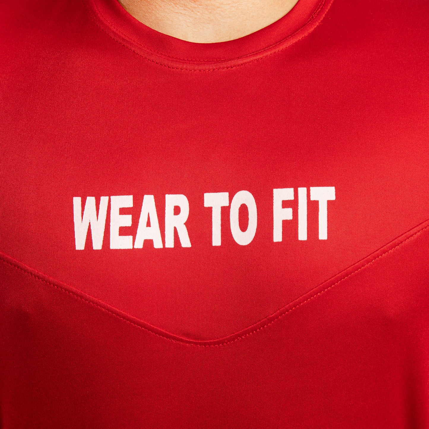 Wear To Fit Red Quick Dry Full Sleeves T-Shirt