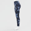 Blue tie-dye legging