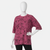 Magenta Leaf Print tshirt