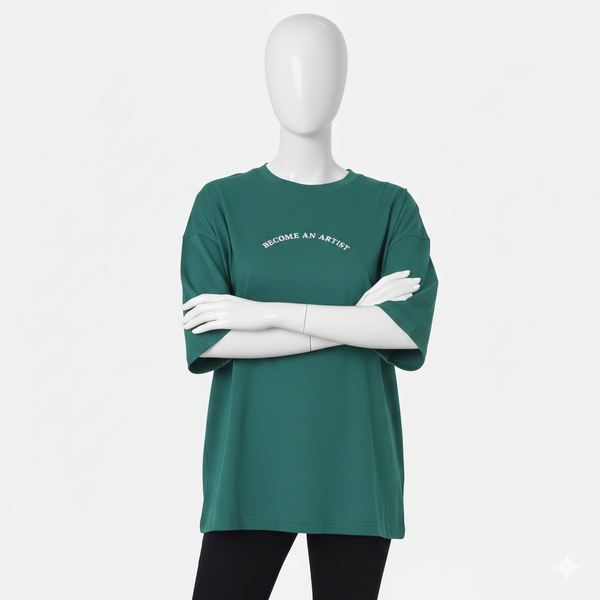 Embrald green graphic tee