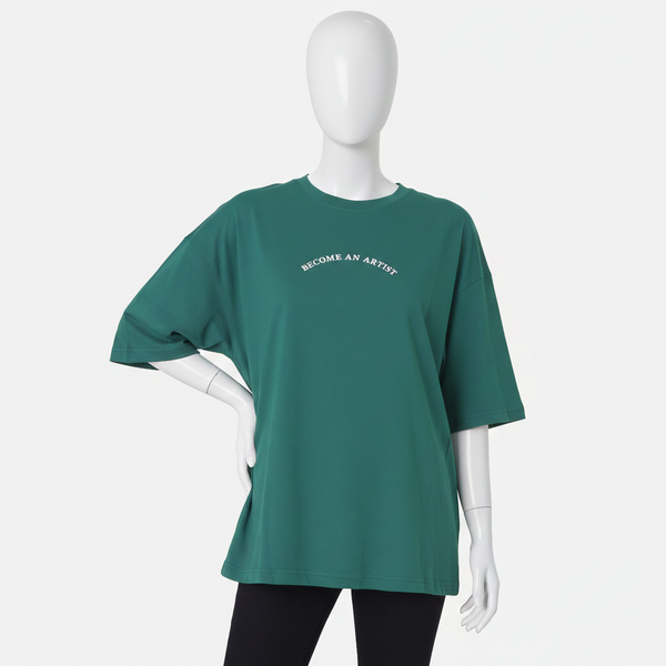 Embrald green graphic tee