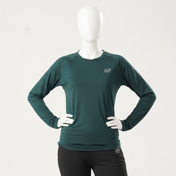 Plain green full sleeves Tshirt