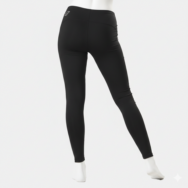 Plain Black Legging With Logo