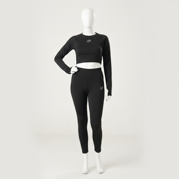 Black Crop & Leggings Co-Ord