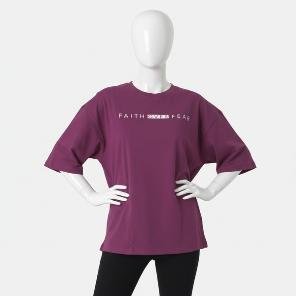 Faith Over Fear Cotton T-Shirt
