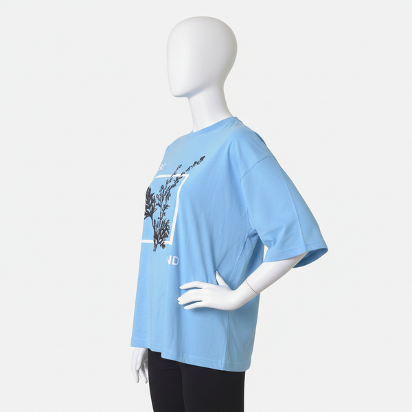 Floral Graphic Cotton T-Shirt
