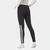 Silk Rave Black Leggings with Side Stripes
